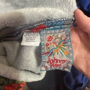 Johnny Was Gray Embroidered Jacket